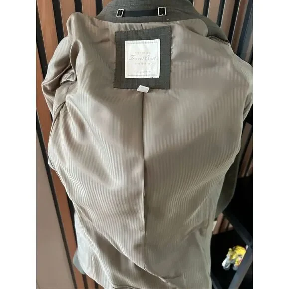 The limited perfect travel suit wool blend blazer size 4 color green - Picture 4 of 9